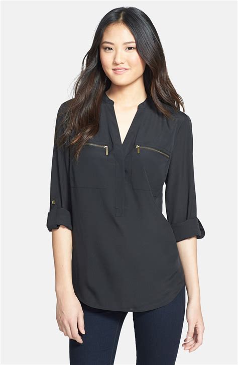 women's michael kors tops|michael kors women's blouses.